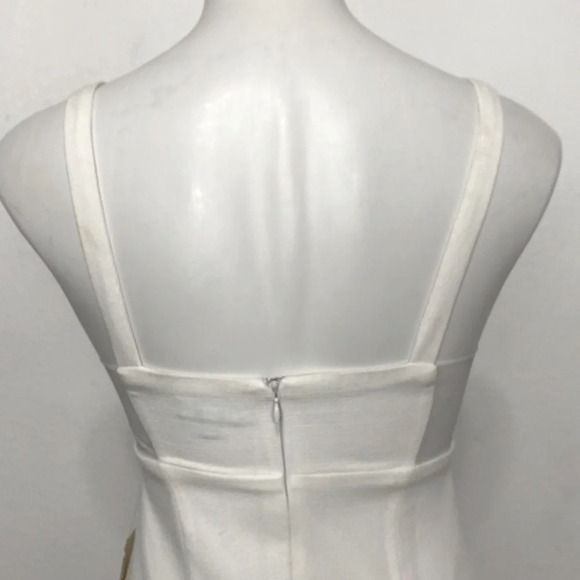 Tobi "NEW" White Key To My Heart Romantic Mesh Preppy Mini Dress Size S - Picture 7 of 12